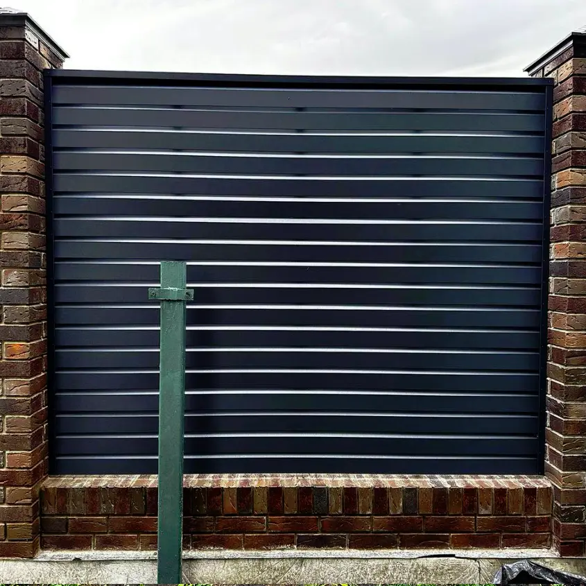 Фото 3 забор жалюзи Хай-Тек RAL7024 МАТТЕ Серый Графит