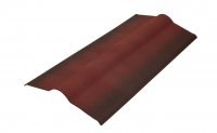 Конёк элемент Черепица Ондулин красный дл.1м (раб.85 см)