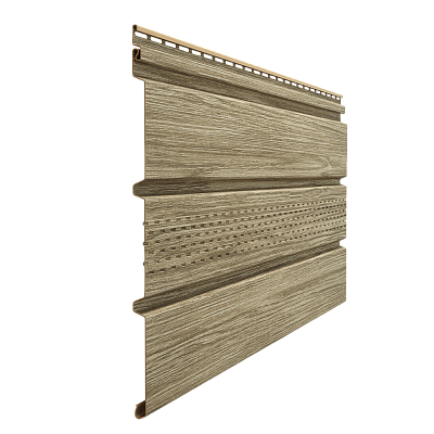 Софит Т4 (3,05) с центра-й  перфорацией ДЁКЕ LUX Кедр (16 шт./уп.) фото Центр Металлокровли