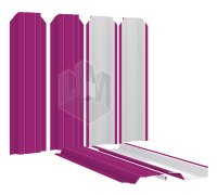 Штакетник для забора Узкий RAL4006 Пурпурный высота 1.5 метра