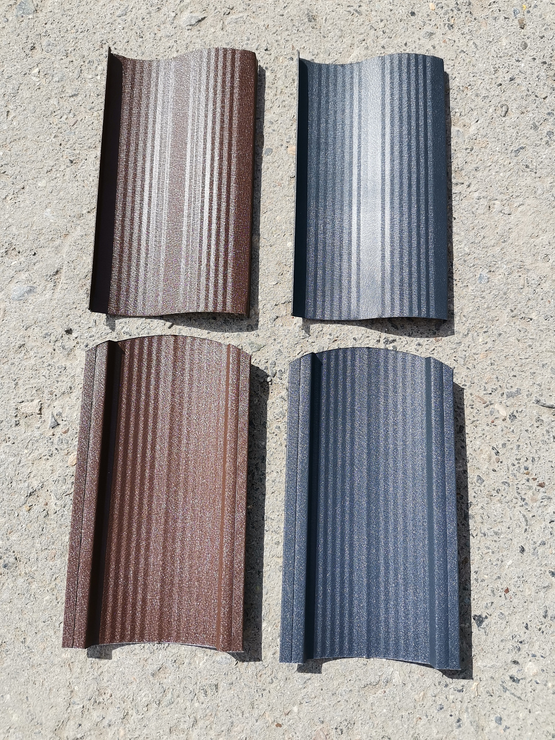 Металлопрофиль двусторонний под Стальной Бархат в Омске